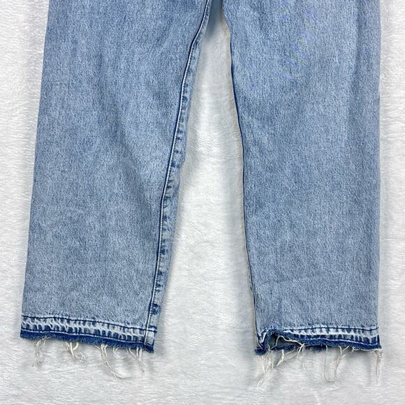 Levis Ribcage Straight Ankle Jeans Womens 27 Distressed Thrashed Skater Grunge - Picture 3 of 11